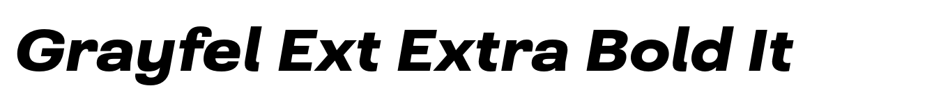 Grayfel Ext Extra Bold It image